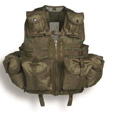 Mil-Tec 8-Pocket Tactical Vest, Black