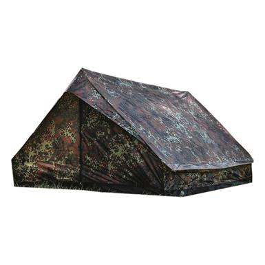 Mil-Tec 2-Man Super Mini Pack Tent, Flecktarn Camo