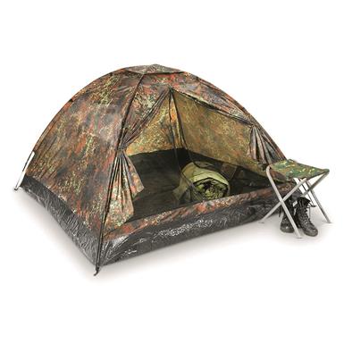 Mil-Tec 2-Man Standard Igloo Tent, Flecktarn Camo