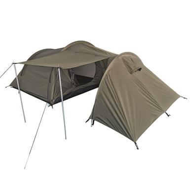 Mil-Tec 3-Man Tent with Gear Vestibule, Olive Drab
