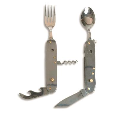 Mil-Tec 6-in-1 Pocket Knife and Chow Set