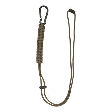 Mil-Tec Paracord Lanyard with Carabiner, Black