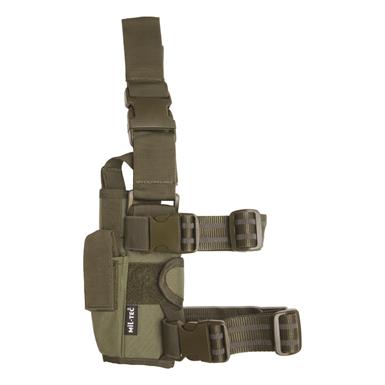 Mil-Tec Adjustable Leg Holster, Olive Drab