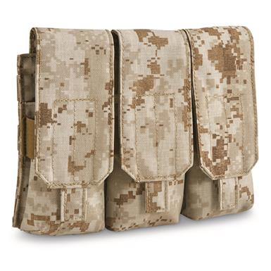 U.S. Military Surplus FireForce Modular Triple M4/M16 Magazine Pouch, New