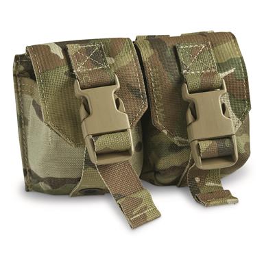 U.S. Military Surplus FireForce Double Frag Grenade Pouch, New