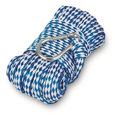 T-H Marine Boat Hollow Braid Polypropylene Anchor Line, 1/4