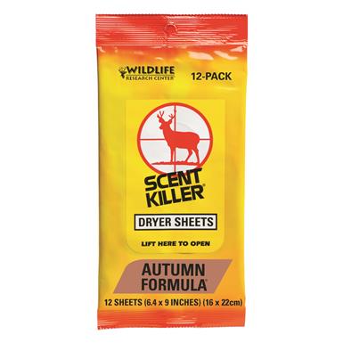 Wildlife Research Center Scent Killer Autumn Formula Dryer Sheets