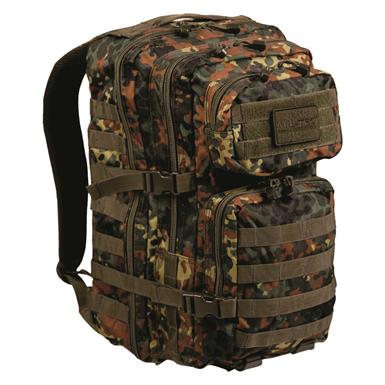 Mil-Tec 36L MOLLE Assault Pack, Flecktarn Camo