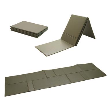 Mil-Tec German Military Style Folding Sleeping Pad, Olive Drab