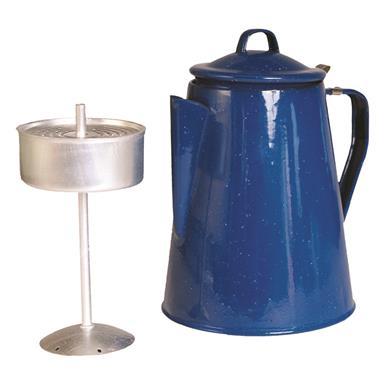 Mil-Tec Enamel Percolator 2L Coffee Pot