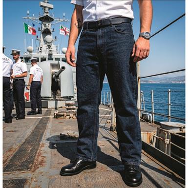Italian Navy Surplus Denim Jeans, New