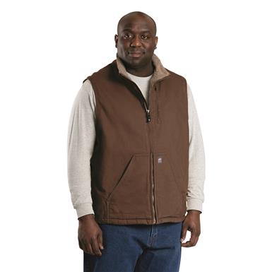 Berne Heartland Sherpa-Lined Washed Duck Vest