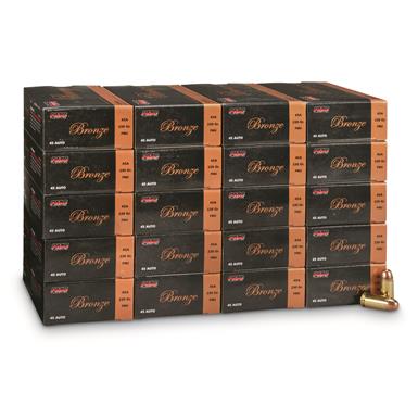 PMC Bronze, .45 ACP, FMJ, 230 Grain, 1,000 Rounds