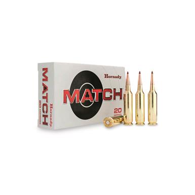 Hornady ELD Match, 25 Creedmoor, AMP, 134 Grain, 20 Rounds