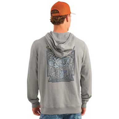 Huk Edisto Bass Patch Terry Hoodie