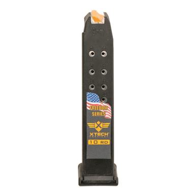 XTech MAG17-10 Freedom Series, Glock 17 Magazine, 9mm, 10 Rounds