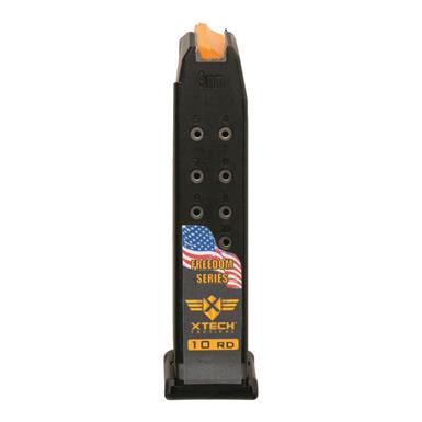 XTech MAG19-10 Freedom Series, Glock 19 Magazine, 9mm, 10 Rounds