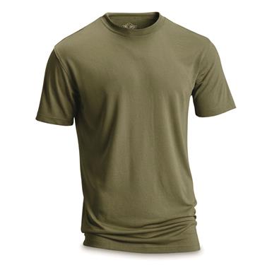 U.S. Military Surplus Tru-Spec Crew Neck Dri-Release T-Shirts, 2 Pairs, New