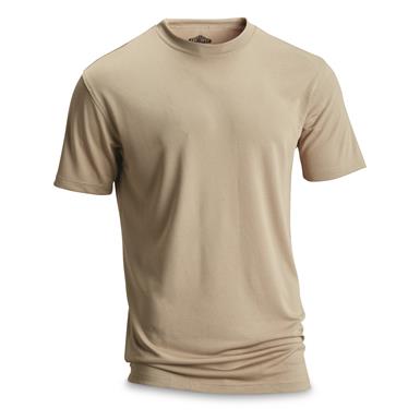 U.S. Military Surplus Tru-Spec Crew Neck Dri-Release T-Shirts, 2 Pairs, New