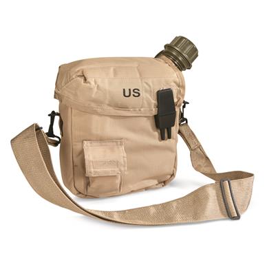 U.S. Military Surplus 2-Quart Canteen with Insulated Cover, New