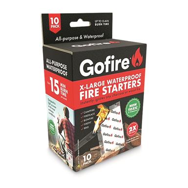 GoFire XL Fire Starter, 10 Pack