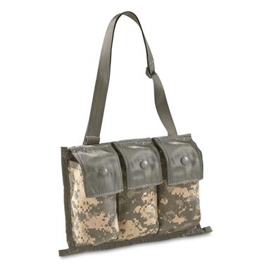U.S. Military Surplus 3 Pocket MOLLE II I.V. Bandoleer, 2 Pack, Used