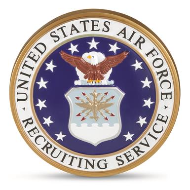 U.S. Air Force Surplus Recruiting Services Plaque, New
