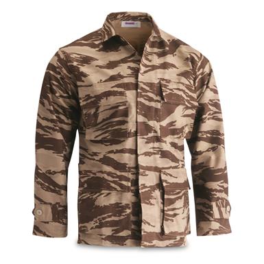Greek Military Surplus BDU Jacket, Desert Lizard Camo, New