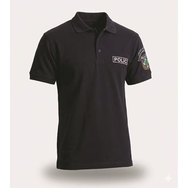 Greek Municipal Surplus Embroidered Short Sleeve Polo Shirt, New