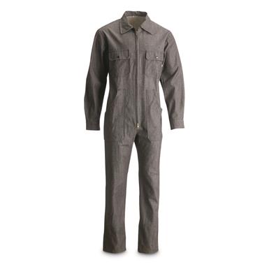 Greek Municipal Surplus Denim Coveralls, New