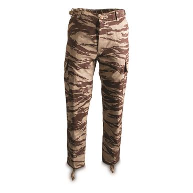 Greek Military Surplus Ripstop BDU Pants, New