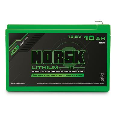 Norsk 12.8V 10Ah Lithium Battery with Charger