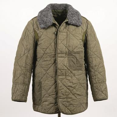 Czech Republic Military Surplus Parka with Faux Fur Collar, Like New