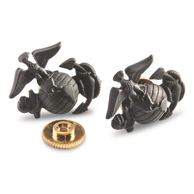 U.S. Military USMC Surplus Eagle Globe and Anchor EGA Pins, 2 Pack, New