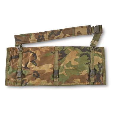 U.S. Military Surplus Machine Gun Barrel Case, Woodland Camo, Used