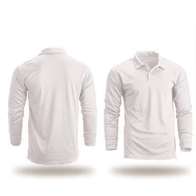 U.S. Municipal Surplus Mocean Moisture Wicking Long Sleeve Tech Polo Shirts, 2 Pack, New