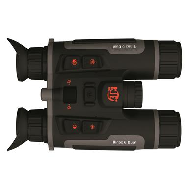 ATN Binox 6 Dual (256×192) Multispectral Thermal Binoculars, 6-48x, Built-in LRF