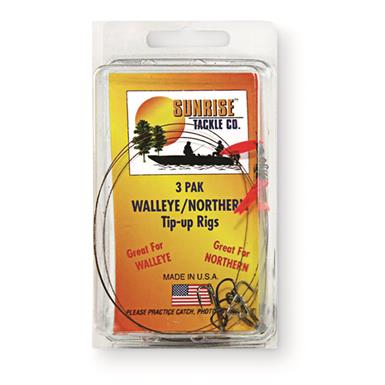 SunriseTackle Northern Wire Tip-Up Rigs, 30-lb. Test