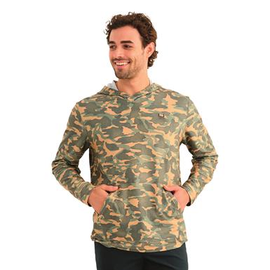 Huk Men's Leeward Print Fleece Hoodie