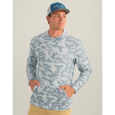 Huk Men's Leeward Print Fleece Hoodie