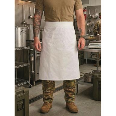 U.S. Military Surplus Full Length Cotton Aprons, 2 Pack, Used