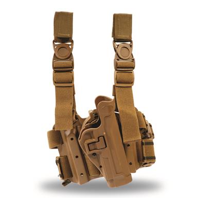U.S. Military Surplus Blackhawk Serpa Level 2 Drop Leg Holster, Beretta 92/96, Used