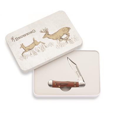 Browning 2026 Whitetail CopperLock Folding Knife with Gift Tin