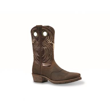Ariat Men's Hybrid Roughstock Antler Square Toe Cowboy Boots
