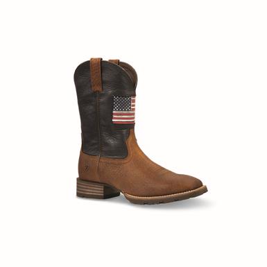 Ariat Men's Hybrid Rancher Patriot Wide Square Toe Cowboy Boot