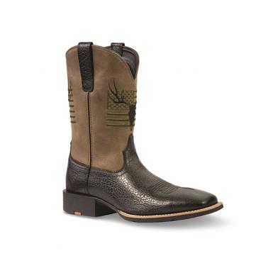 Ariat Men's Sport Antlers Square Toe Cowboy Boots