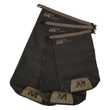 Muddy Waterproof Dry Bag Set, 3 Pieces