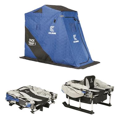 Clam Pack Trap 1 Insulated Ice Fishing Shelter