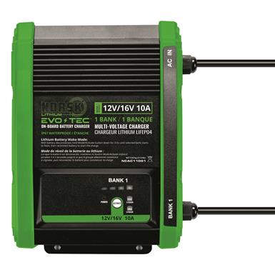 12V/16V 10A – 1 Bank Evo-Tec™ Selectable On-Board Charger