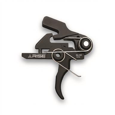 RISE Armament RA-101 Single-Stage Trigger, AR-15/AR-10, Milspec Pins, Curved Blade